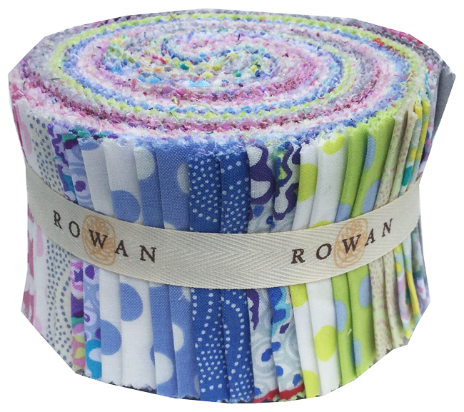 Kaffe Fassett SPOTS PASTEL Design Roll 2.5" Fabric Quilting Strips