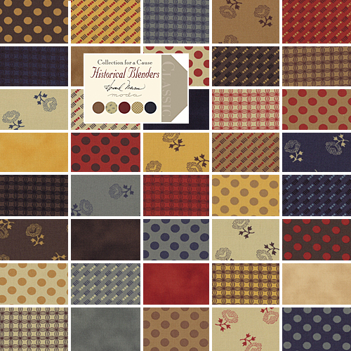 Moda HISTORICAL BLENDERS Precut 6" Hexagons Quilting Fabric